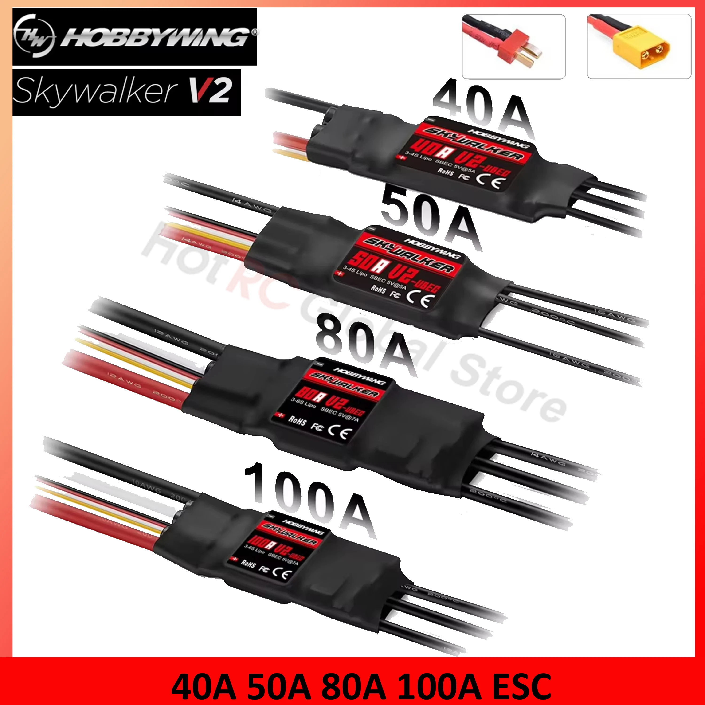 Drone Gimbal Controller - HOBBYWING-Controlador de velocidade Skywalker Brushless ESC,