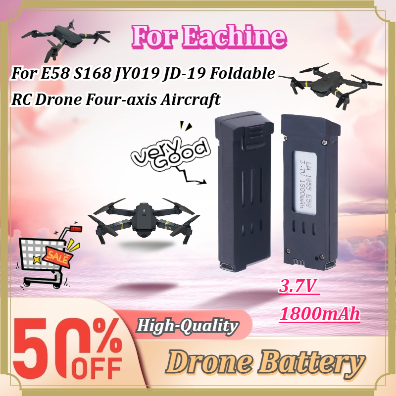 Eachine Drone E58 - Bateria Recarregável 3.7V 1800mAh para Drone