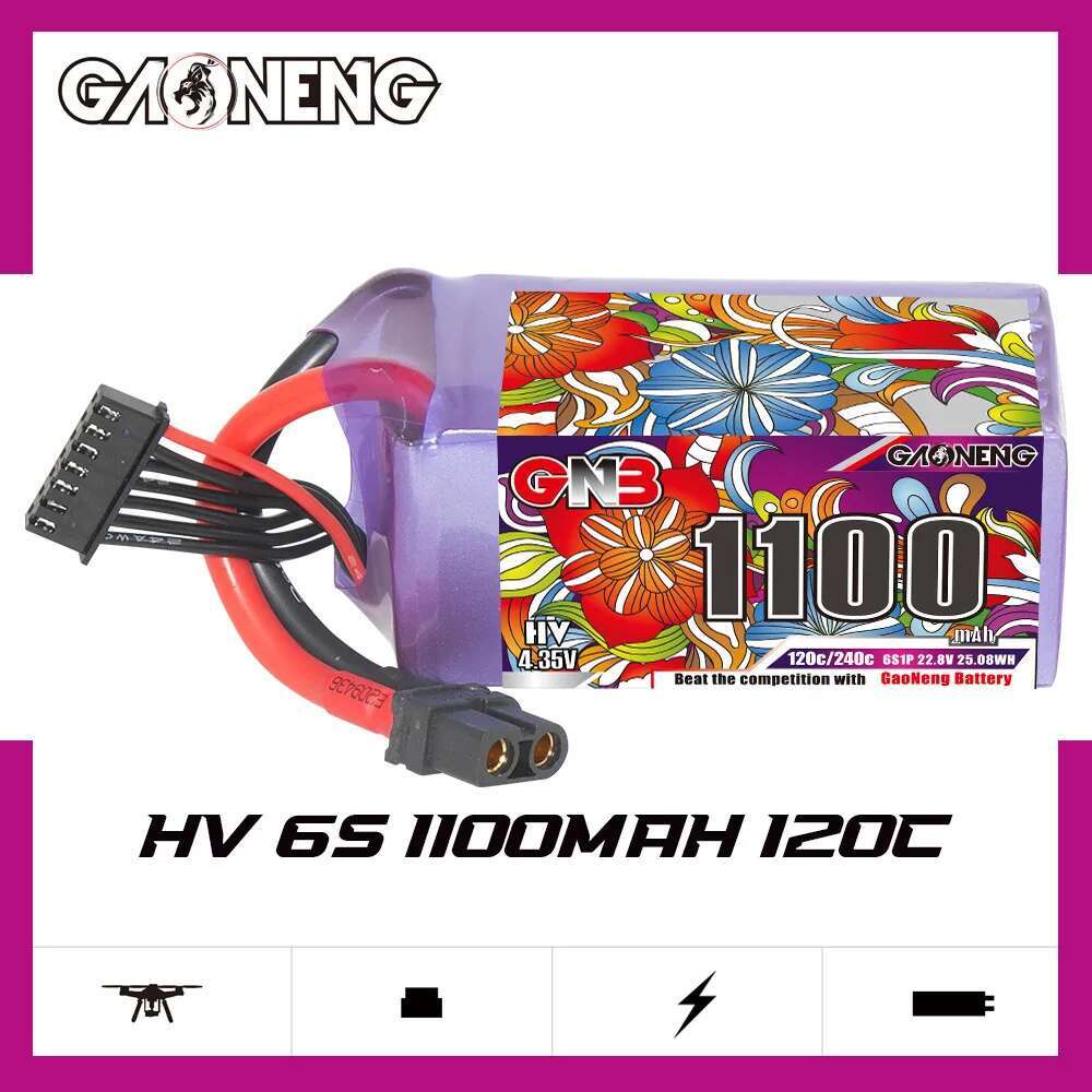 2 pces gwn 6s lipo bateria 22. - Drone Gimbal Controller avaliação e preço
